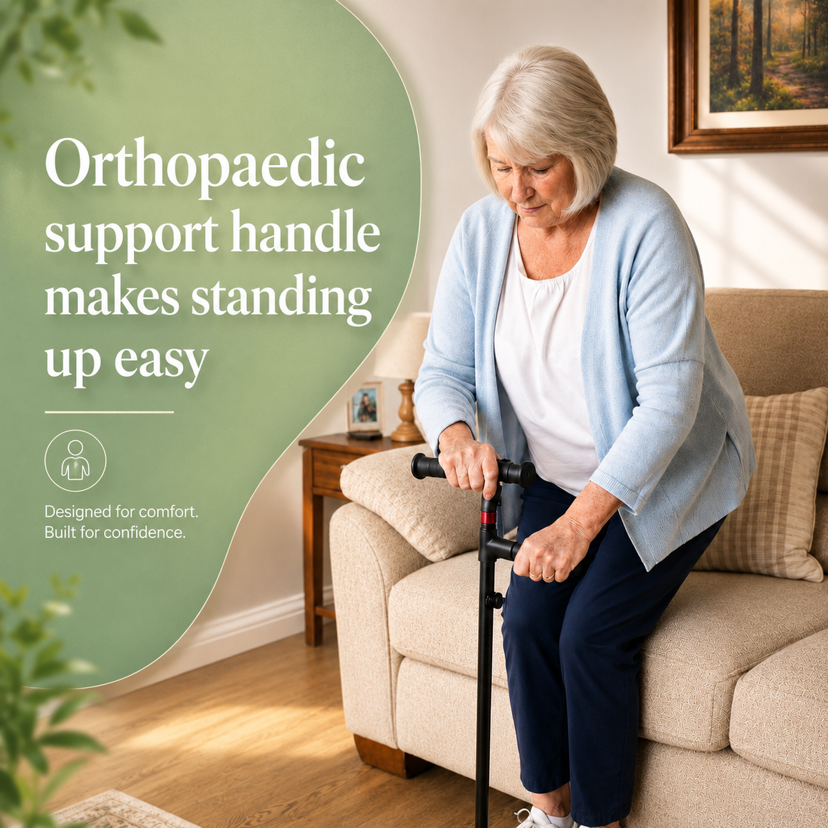 StandSteady 2-in-1 Support Cane - Walk Steady & Stand Up On Your Own