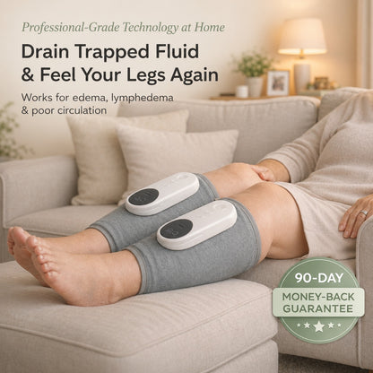Revivo 3-in-1 Leg Massager - Relief for Swelling & Poor Circulation (One Leg)